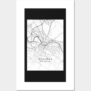 Dresden Germany City Map Posters and Art